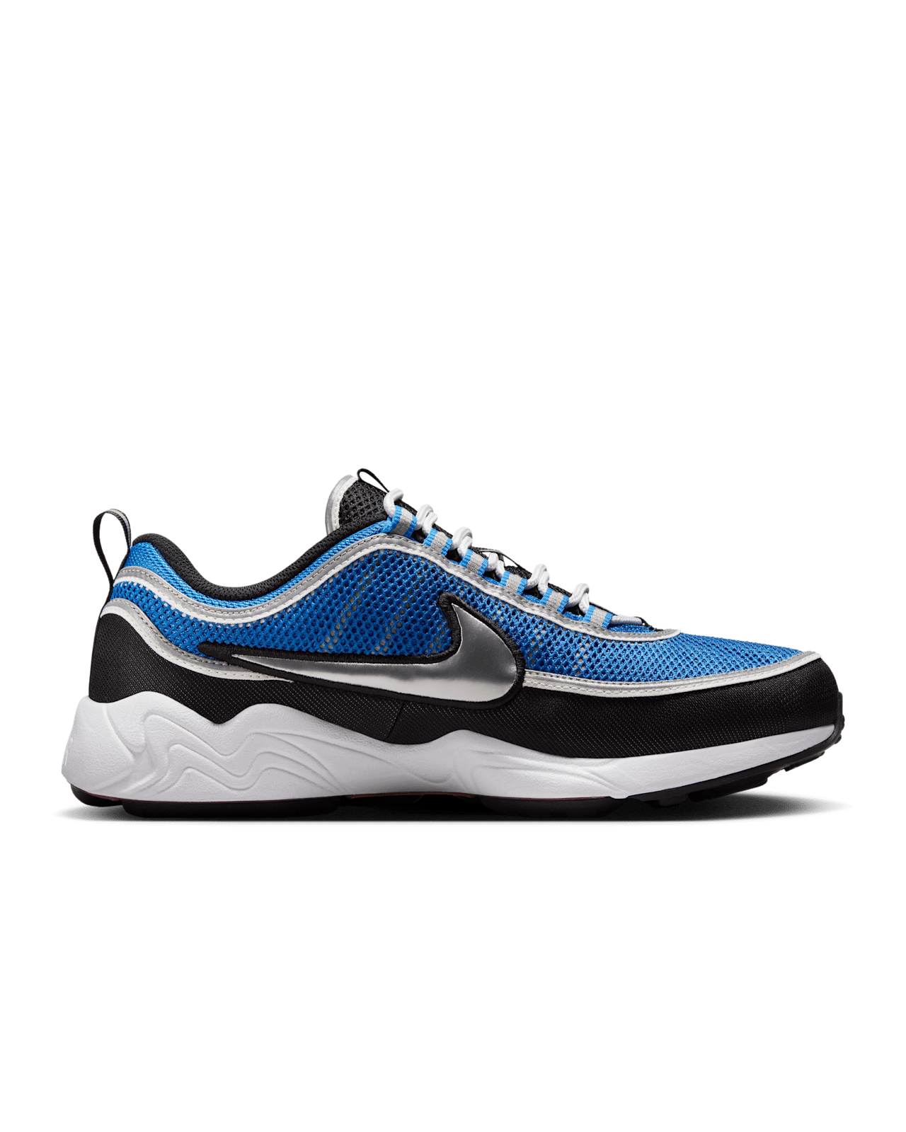 HF9117-400 Nike Air Zoom Spiridon Black and Signal Blue (Men's)