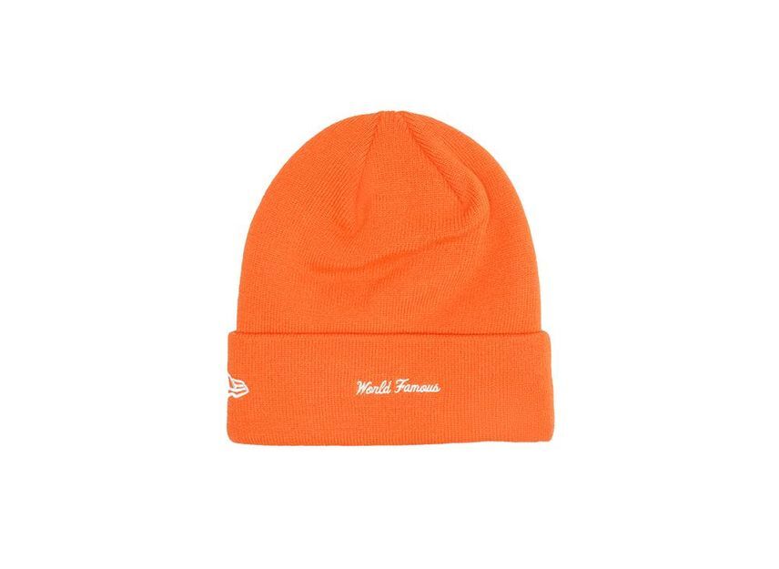 Supreme New Era Box Logo Beanie Orange