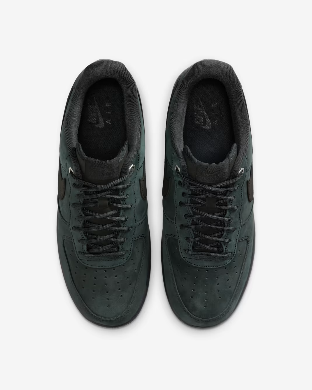 CJ9179-001 Nike Air Force 1 Black Nubuck (Men's)