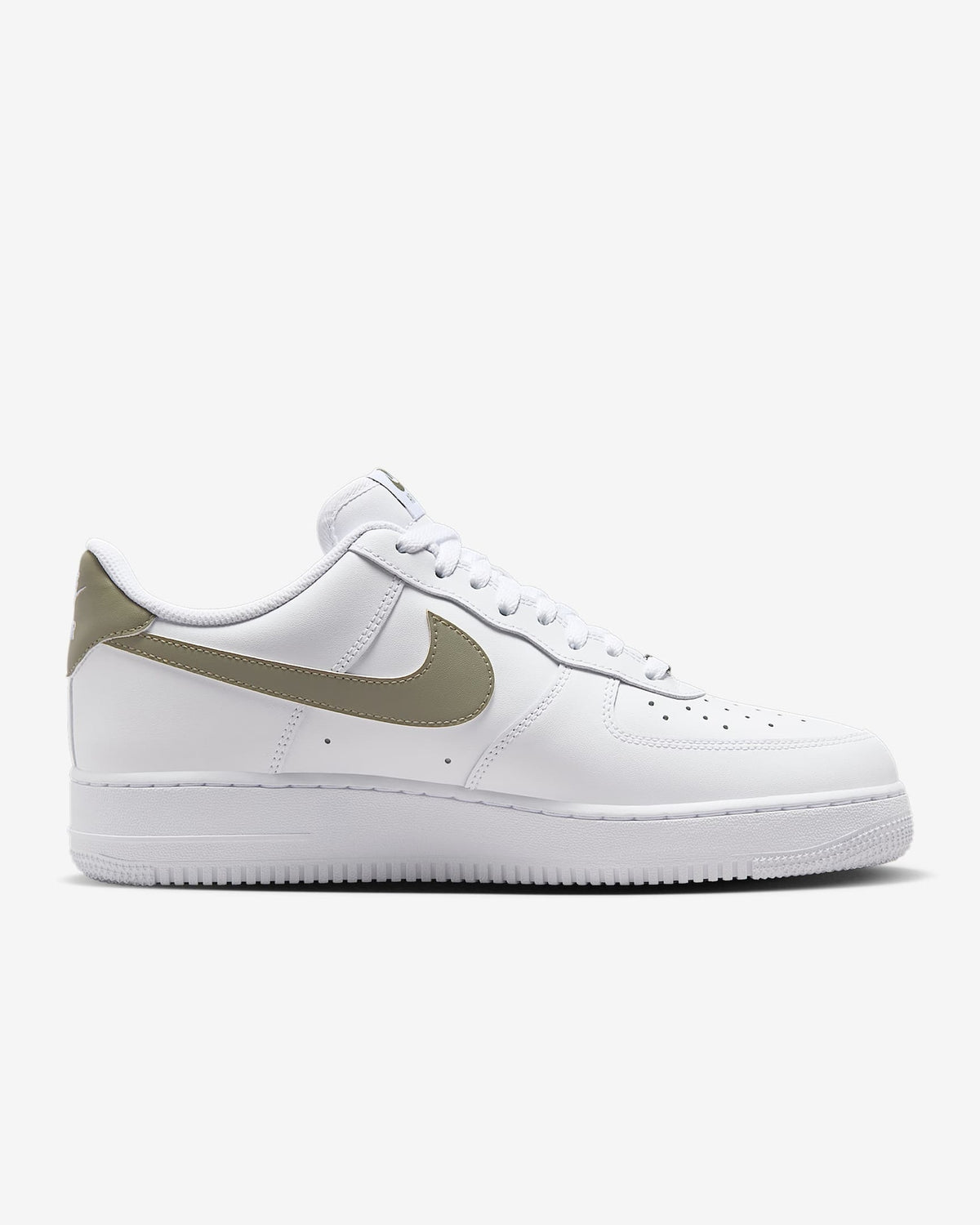 FJ4146-116 Nike Air Force 1 Low '07 White Light Army (Men's)