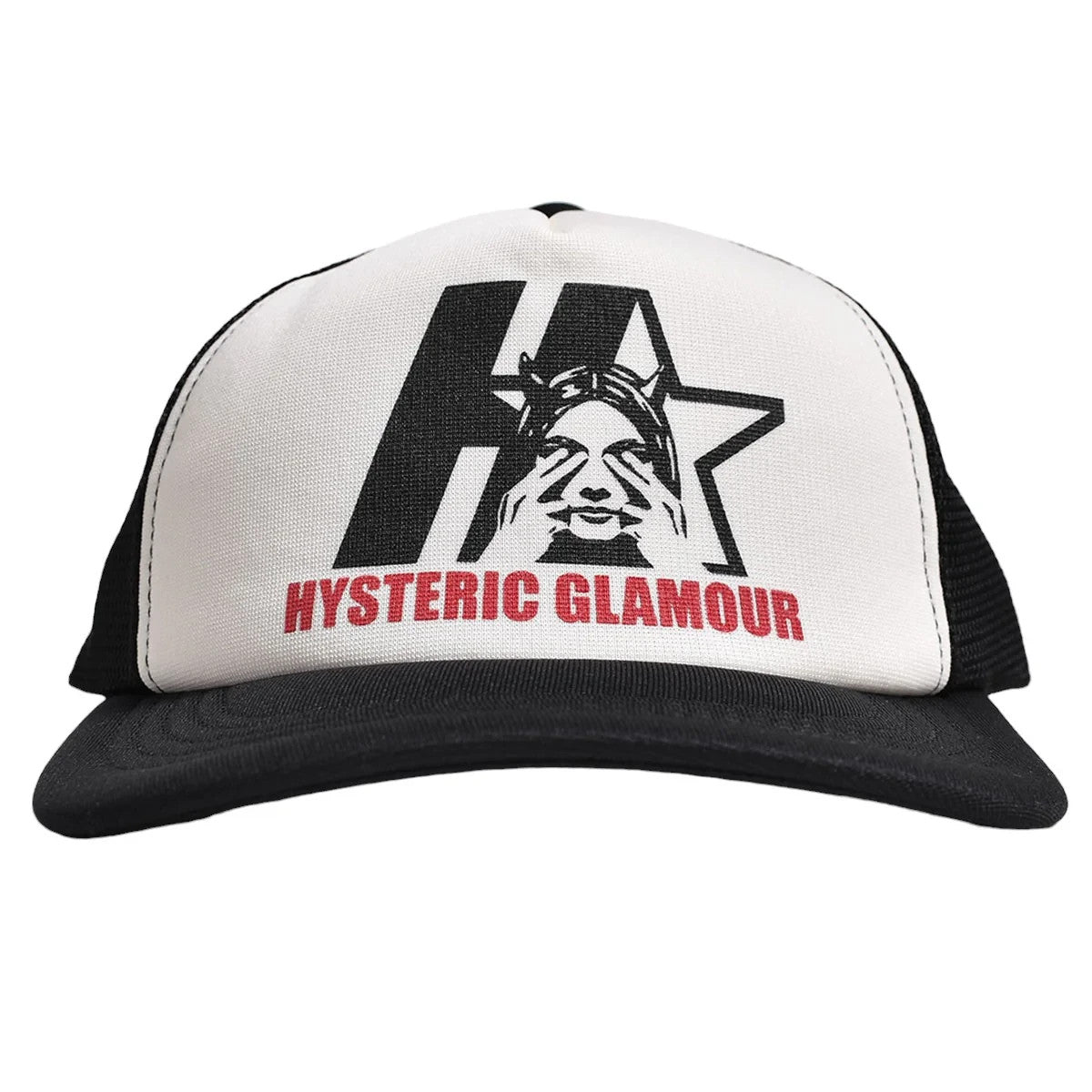 HYSTERIC GLAMOUR Star Evil Mesh Cap Black 02243QH02