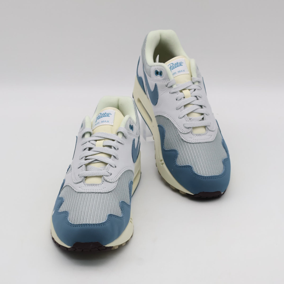 DH1348-004 Nike Air Max 1 Patta Waves Noise Aqua Metallic Silver Pure Platinum