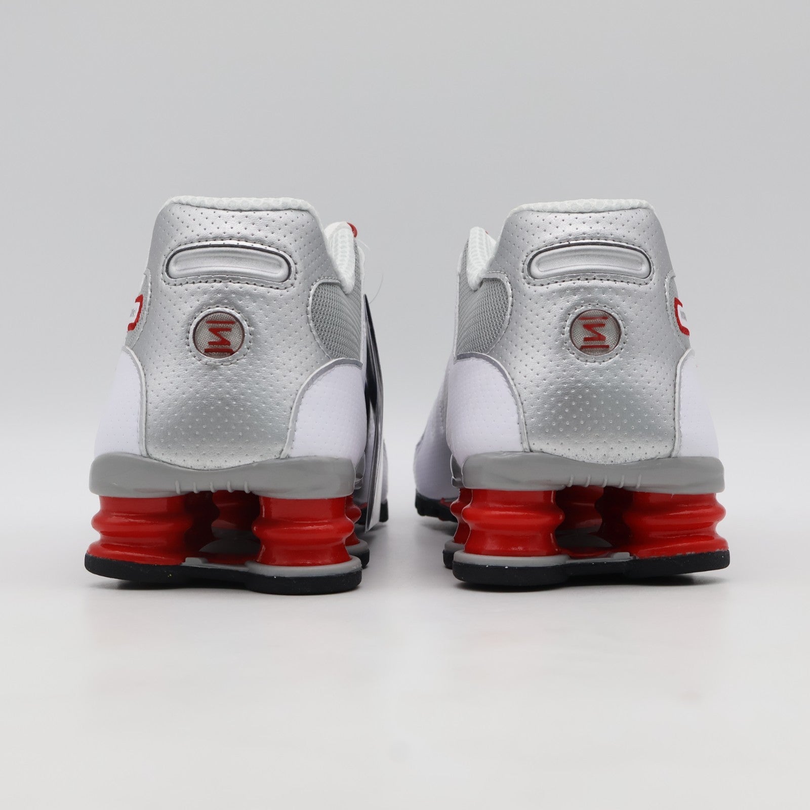 378341-104 Nike Shox NZ Shoes White  Sport Red  Cool Grey  (Menâs)