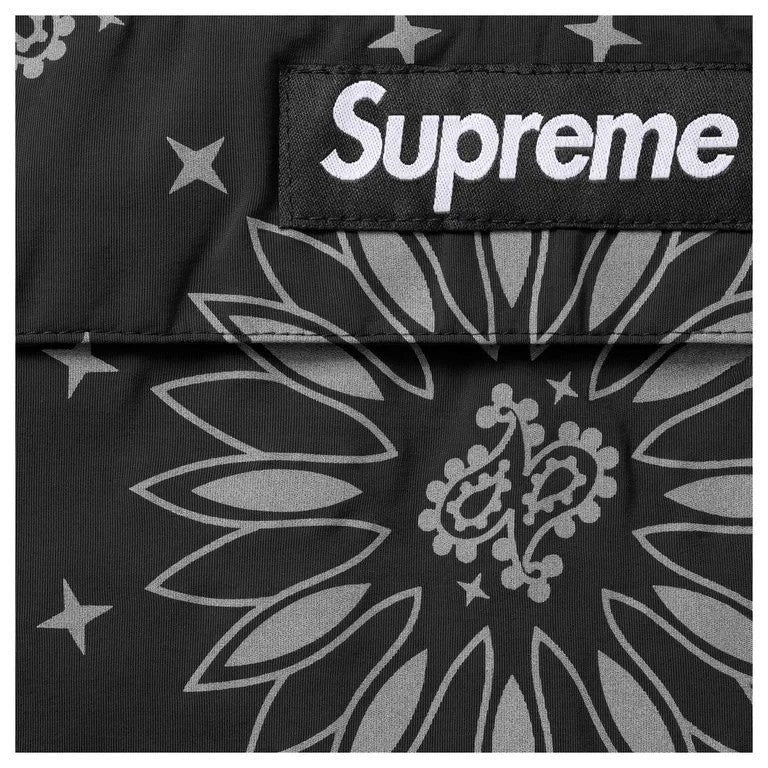 Supreme Reflective Bandana Anorak Black