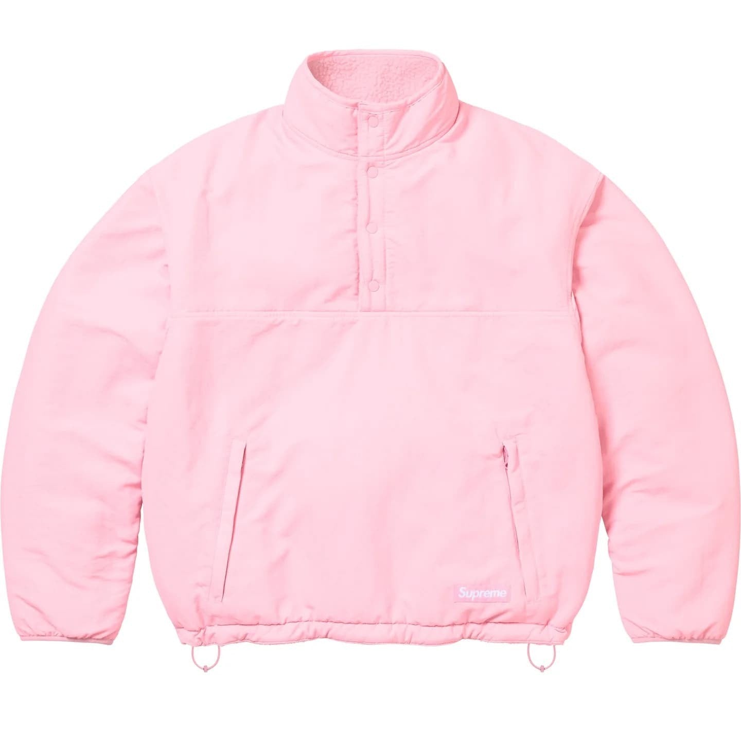 Supreme Polartec Shearling Reversible Pullover Pink