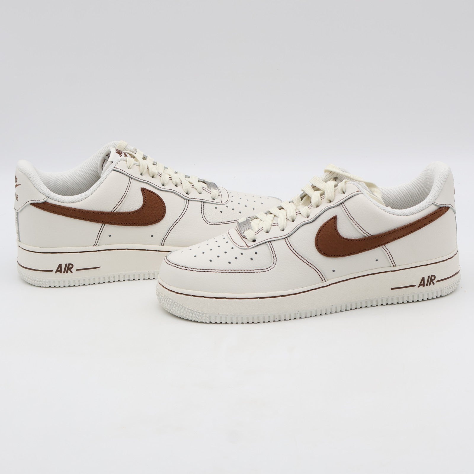 HQ2037-101 Nike Air Force 1 Low Ivory Saddle Brown (Men's)