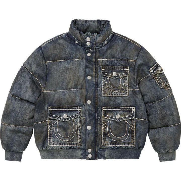 Supreme True Religion Puffer Jacket Indigo
