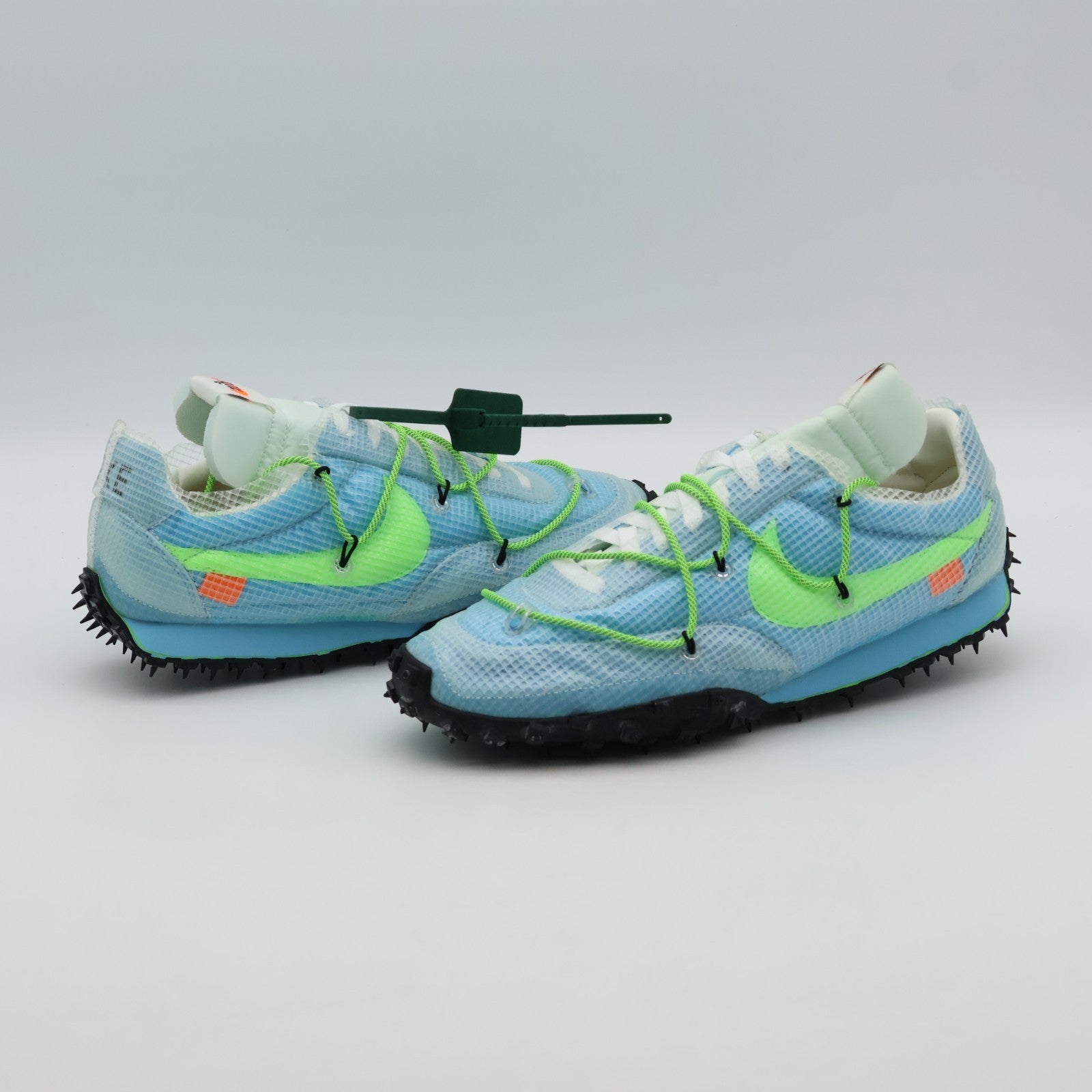 CD8180-400 Off-White Ã Nike Waffle Racer Vivid Sky  (Women's)