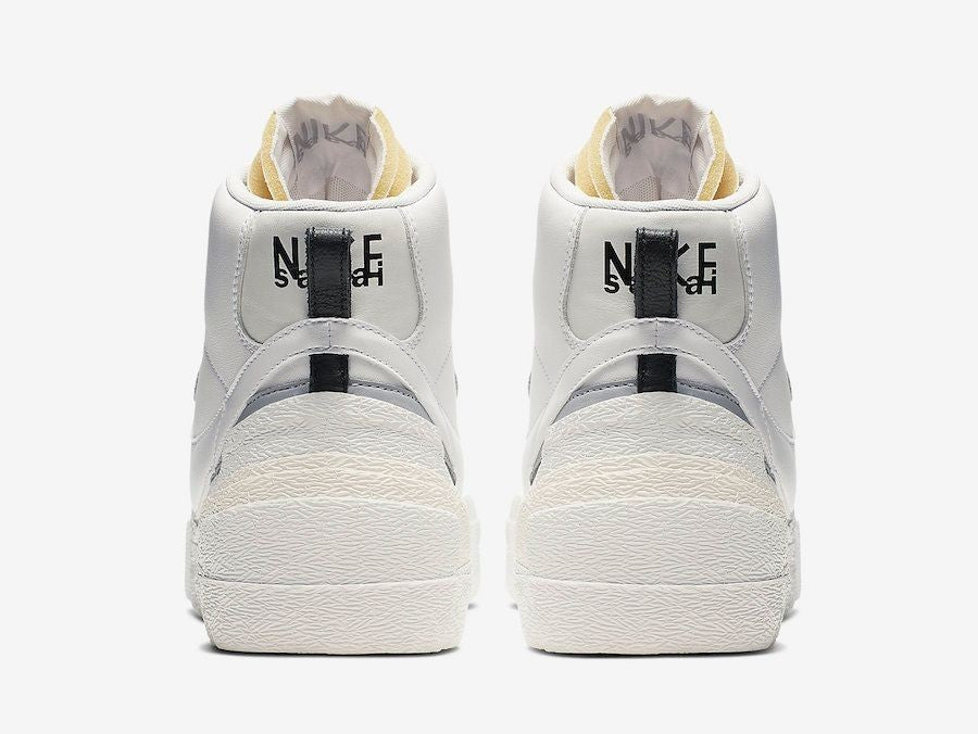 BV0072-100 sacai Ã NIKE BLAZER MID "WHITE/WOLF GREY" (Men's)