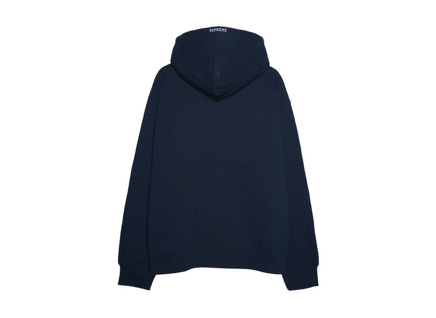 Supreme S Logo Zip Up Hooded Sweatshirt Navy