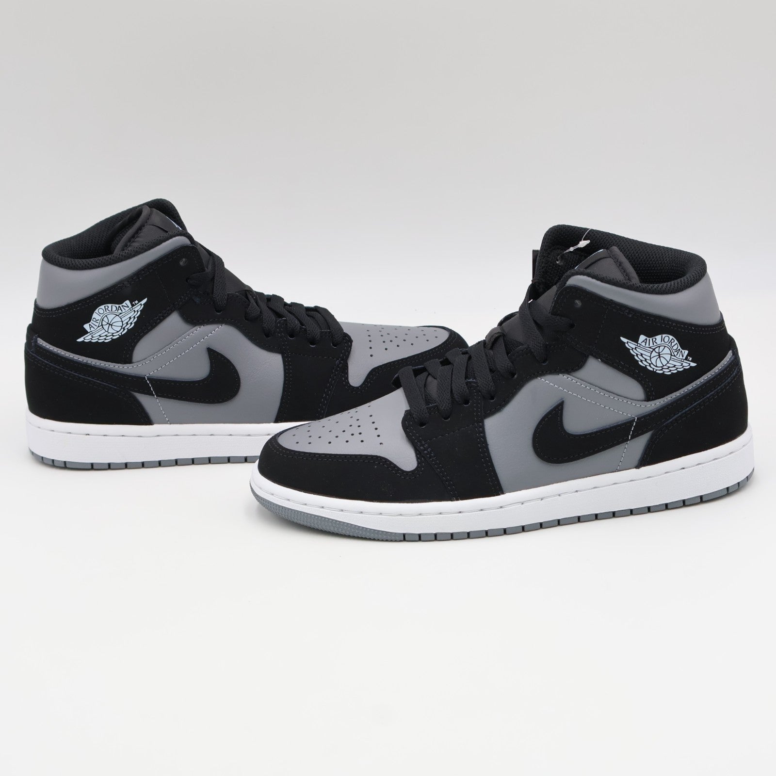 IU7672-001 Nike Air Jordan 1 Mid Black Cool Grey (Men's)