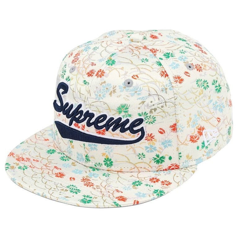 Supreme Floral Jacquard New Era White