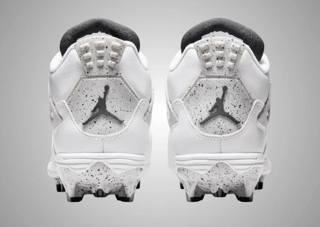 HQ0207-106 Nike Air Jordan 4 Cleat White Fire Red (Men's)