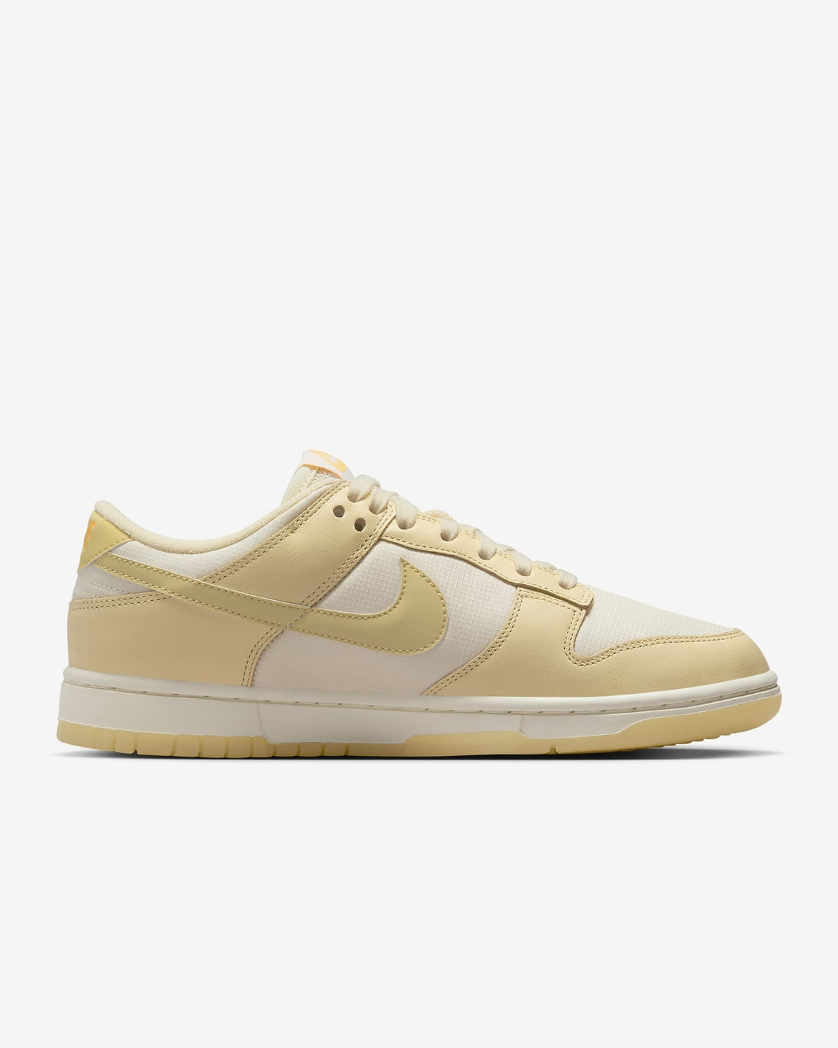 FZ2552-100 Nike Dunk Low Muslin Pale Ivory Laser Orange Team Gold (Women's)