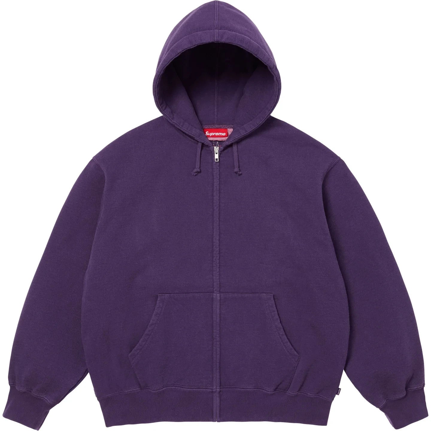 Supreme Cut Out Zip Up Hooded Sweatshirt Dark Purple