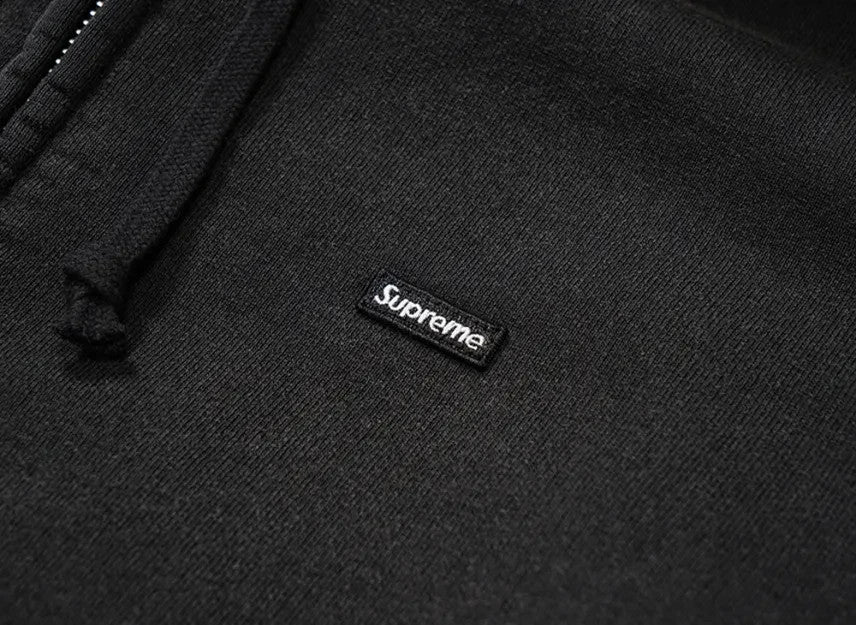 Supreme Small Box Zip Up Hooded Sweatshirt "Black"
