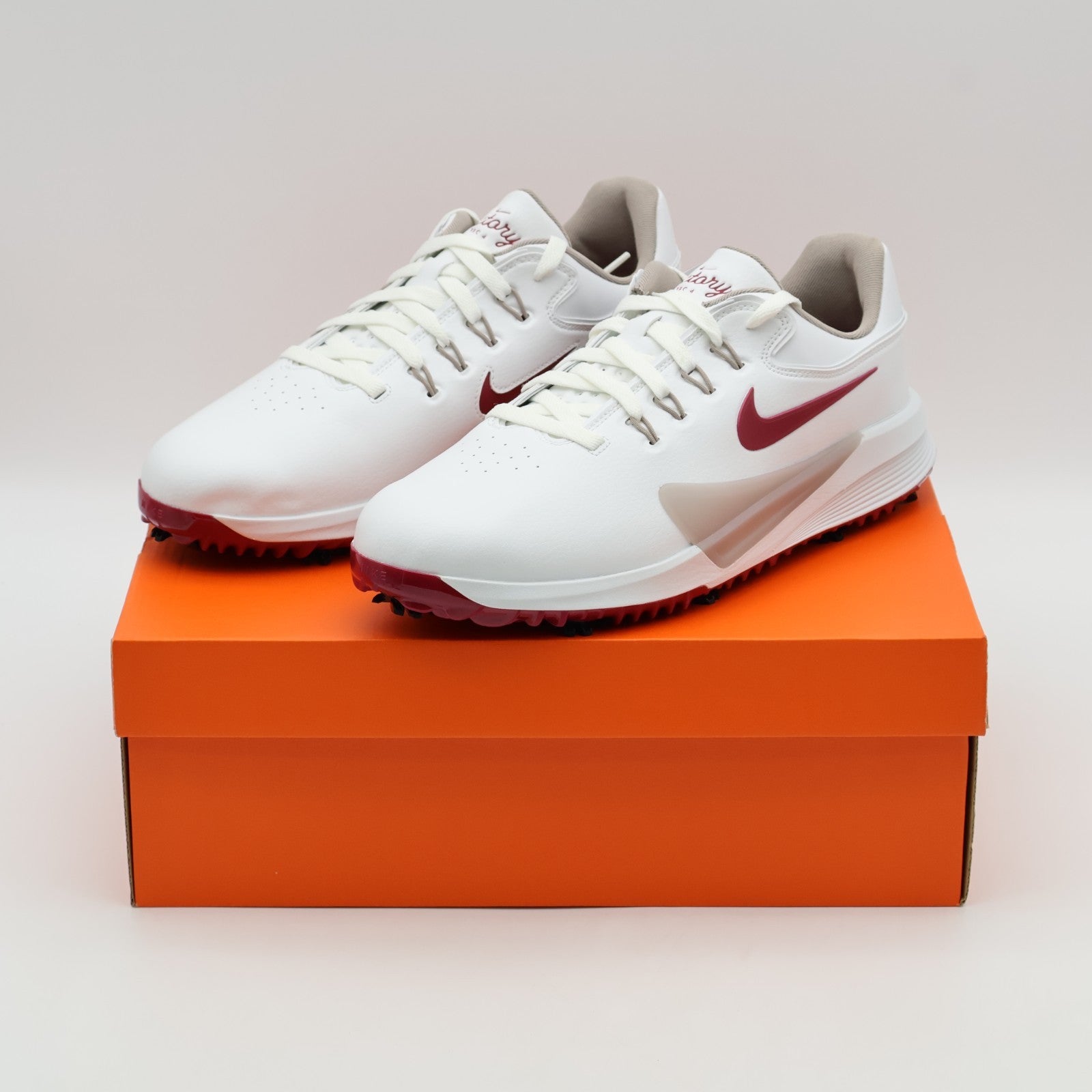 HM9220-103 Nike Victory Pro 4 Golf Shoes Wide Summit White Taupe Grey Team (Men'