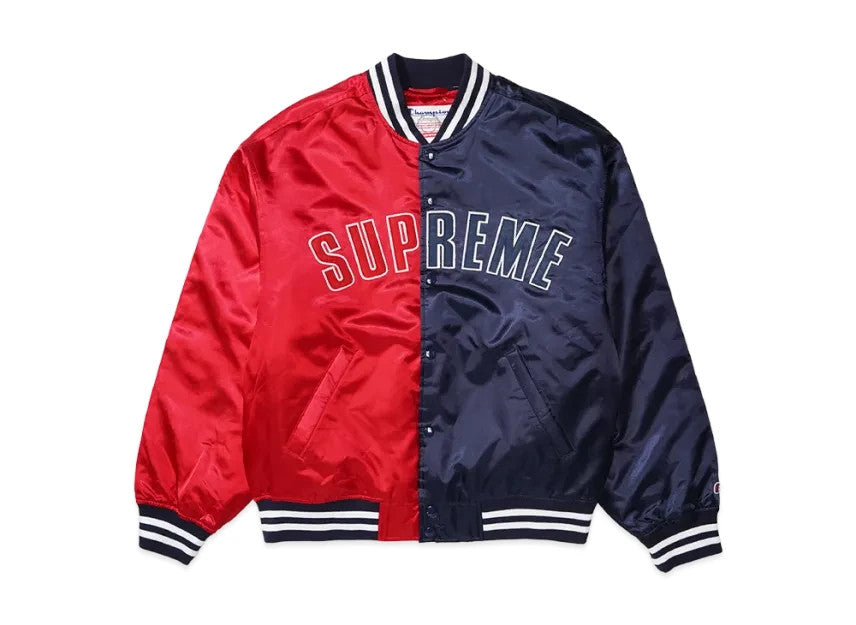 Supreme x Champion Satin Varsity Jacket "Multicolor"
