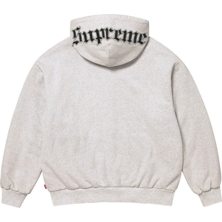 Supreme x Chicago White Sox Zip Up Hooded Sweatshirt Ash Grey