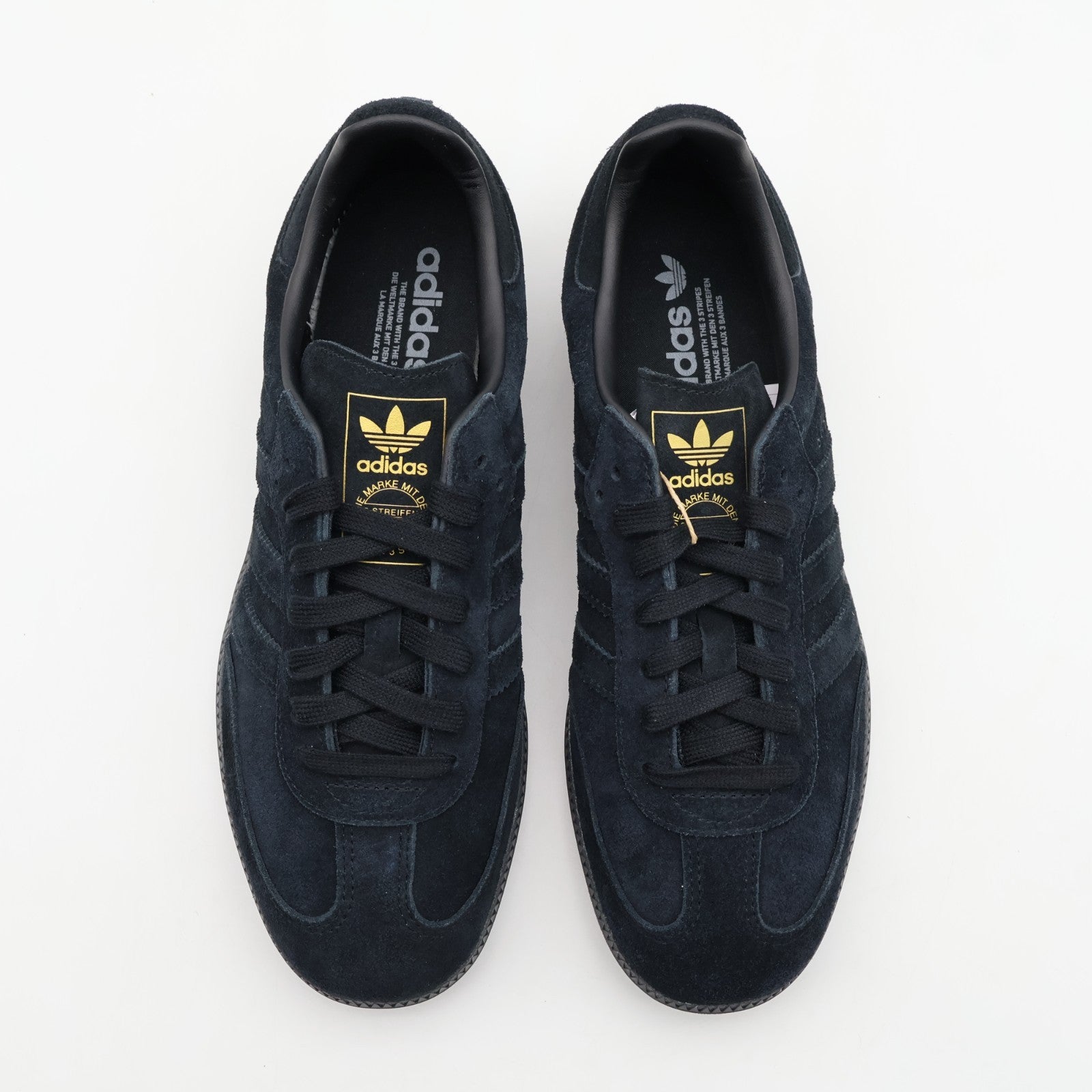 JR0887 adidas Originals Samba OG Core Black Grey Three Gold Metallic (Men's)