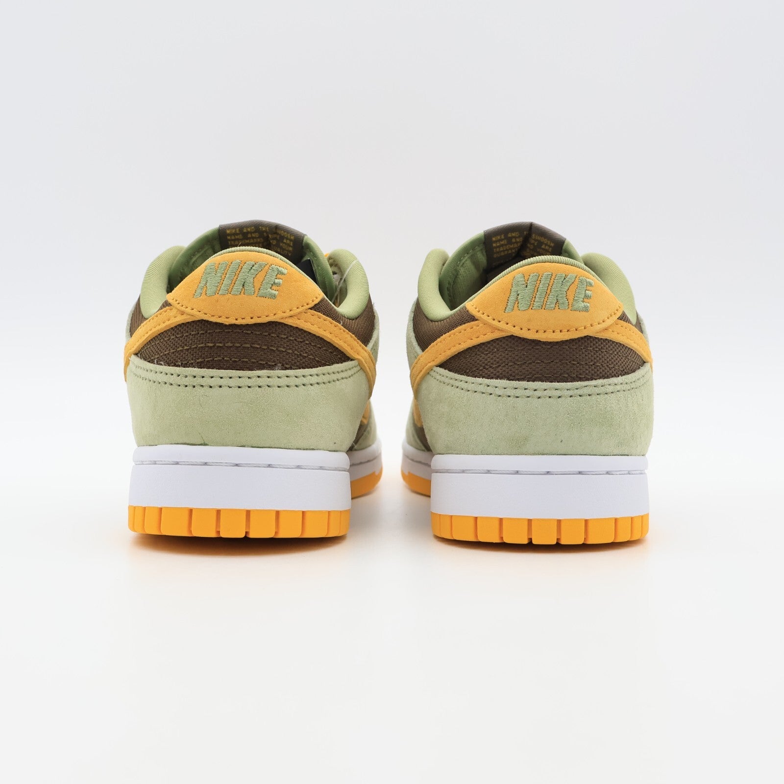 DH5360-300 Nike Dunk Low Dusty Olive Green Pro Gold Khaki Yellow White (Men's)