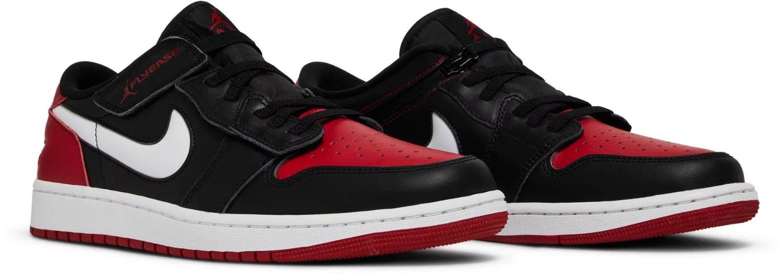 DM1206-066 Nike Air Jordan 1 Low Flyease "Black/White/Gym Red" (Men's)