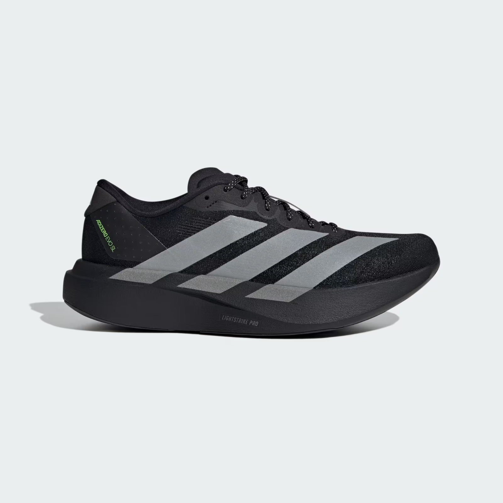 KJ1365 adidas Adizero Evo SL Core Black Silver Metallic (Men's)