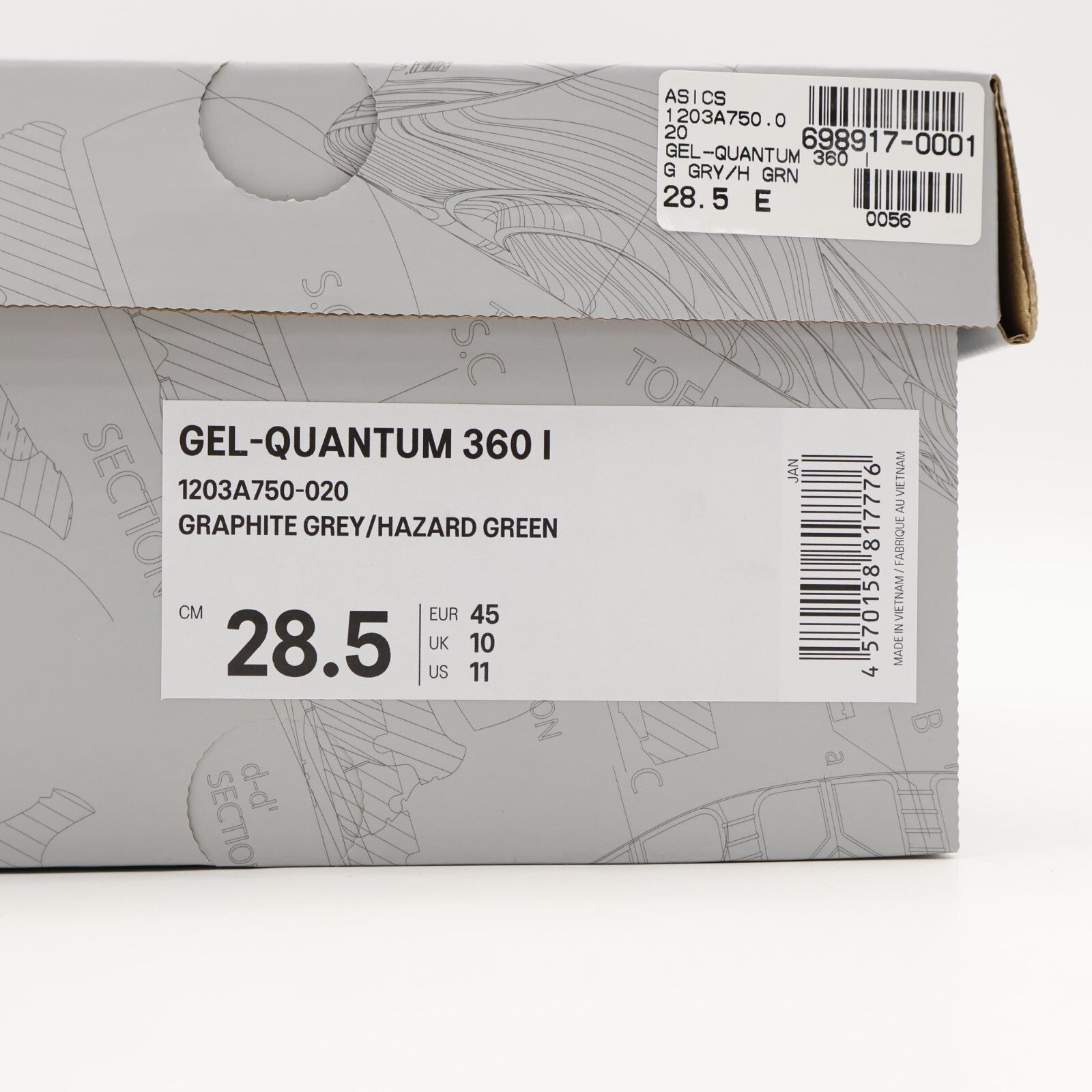 1203A750-020 Asics Gel-Quantum 360 1 Graphite Green (Men's)