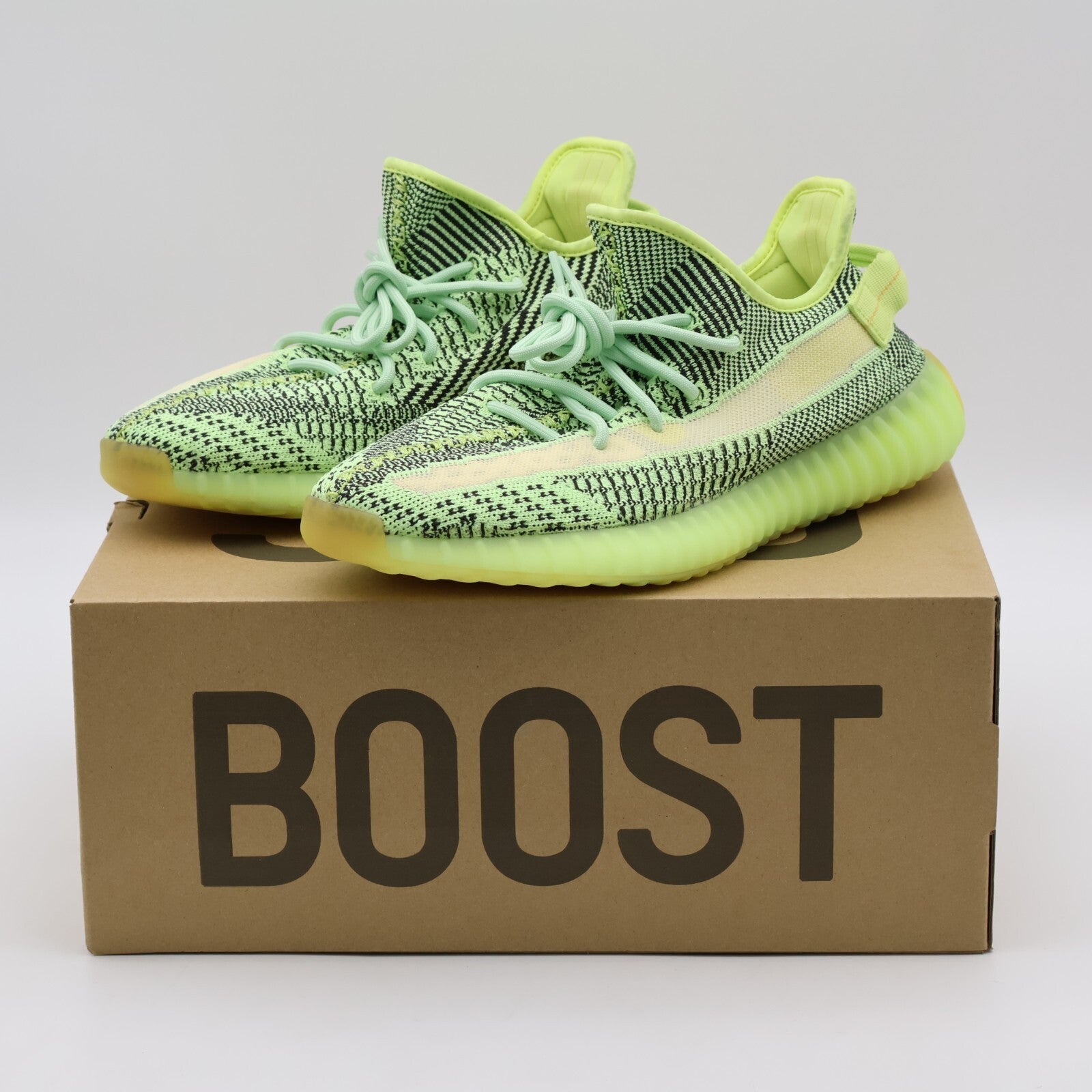 FW5191 adidas Yeezy Boost 350 V2 Yeezreel Non-Reflective Light Green (Men's)