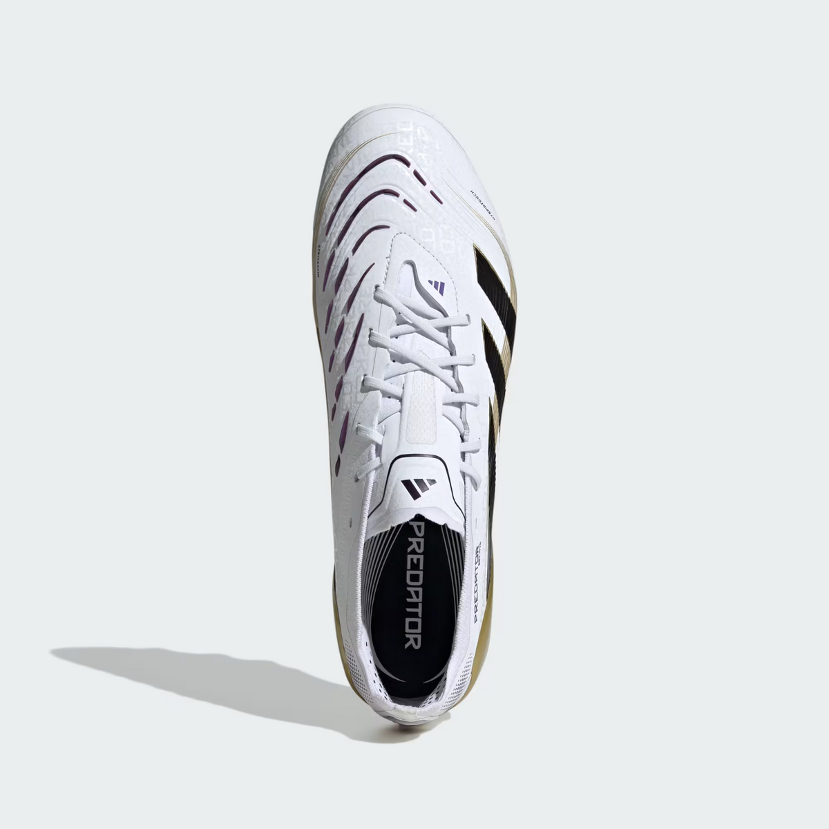 JR4489 adidas Predator Elite HG/AG Cloud White Core Black Gold Metallic (Men's)