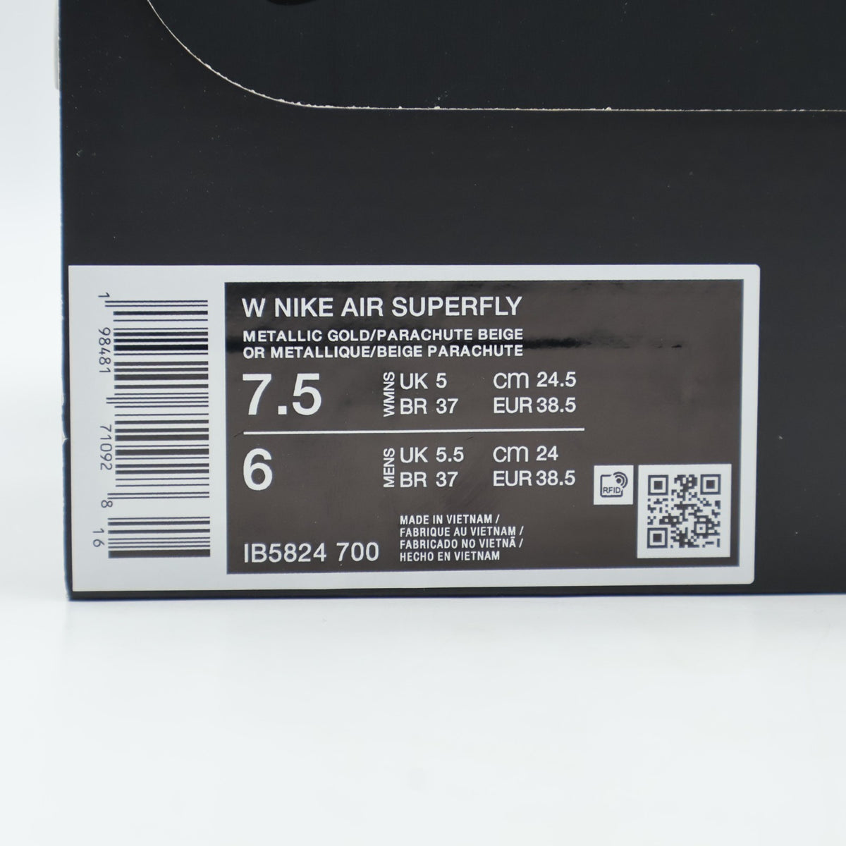 IB5824-700 Nike Air Superfly Metallic Gold (Women's)
