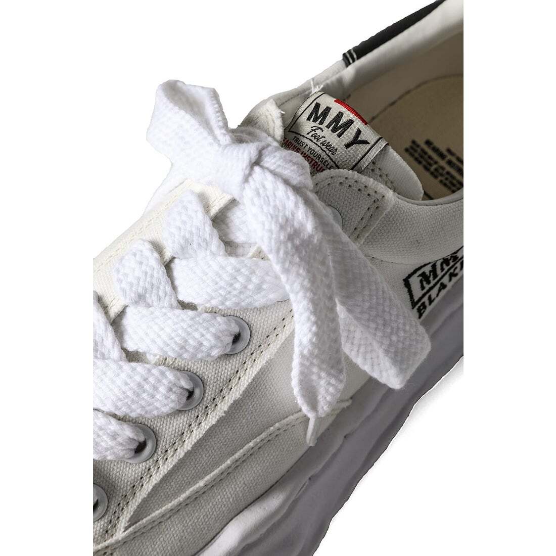 A08FW735-white Maison MIHARA YASUHIRO BLAKEY Original Sole Canvas Low cut (Men's