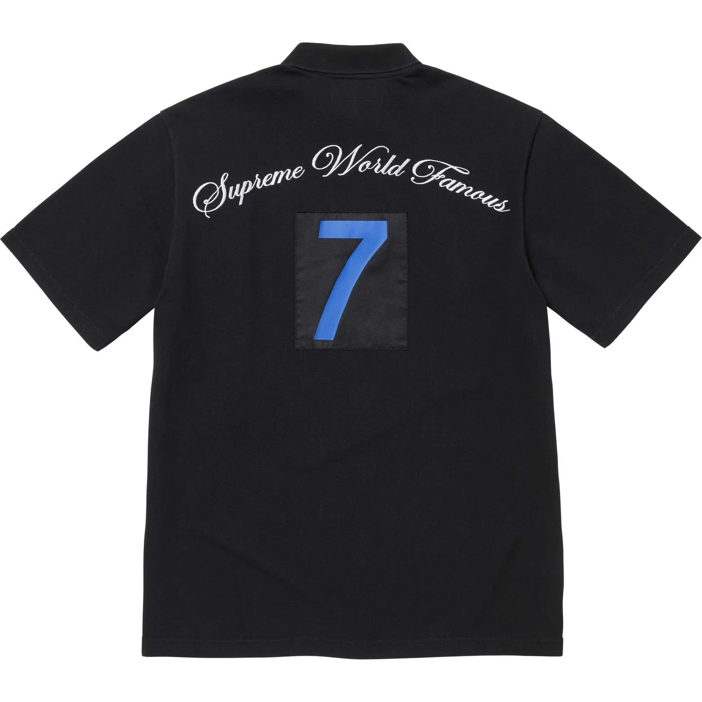 Supreme Cursive Polo Black