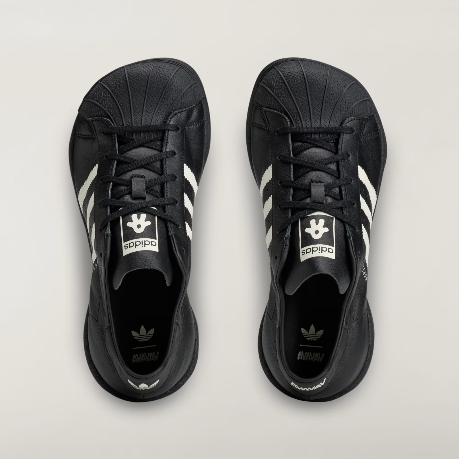 KI0733 Avavav adidas Super Star Core Black Mist Stone Off White (Women's)