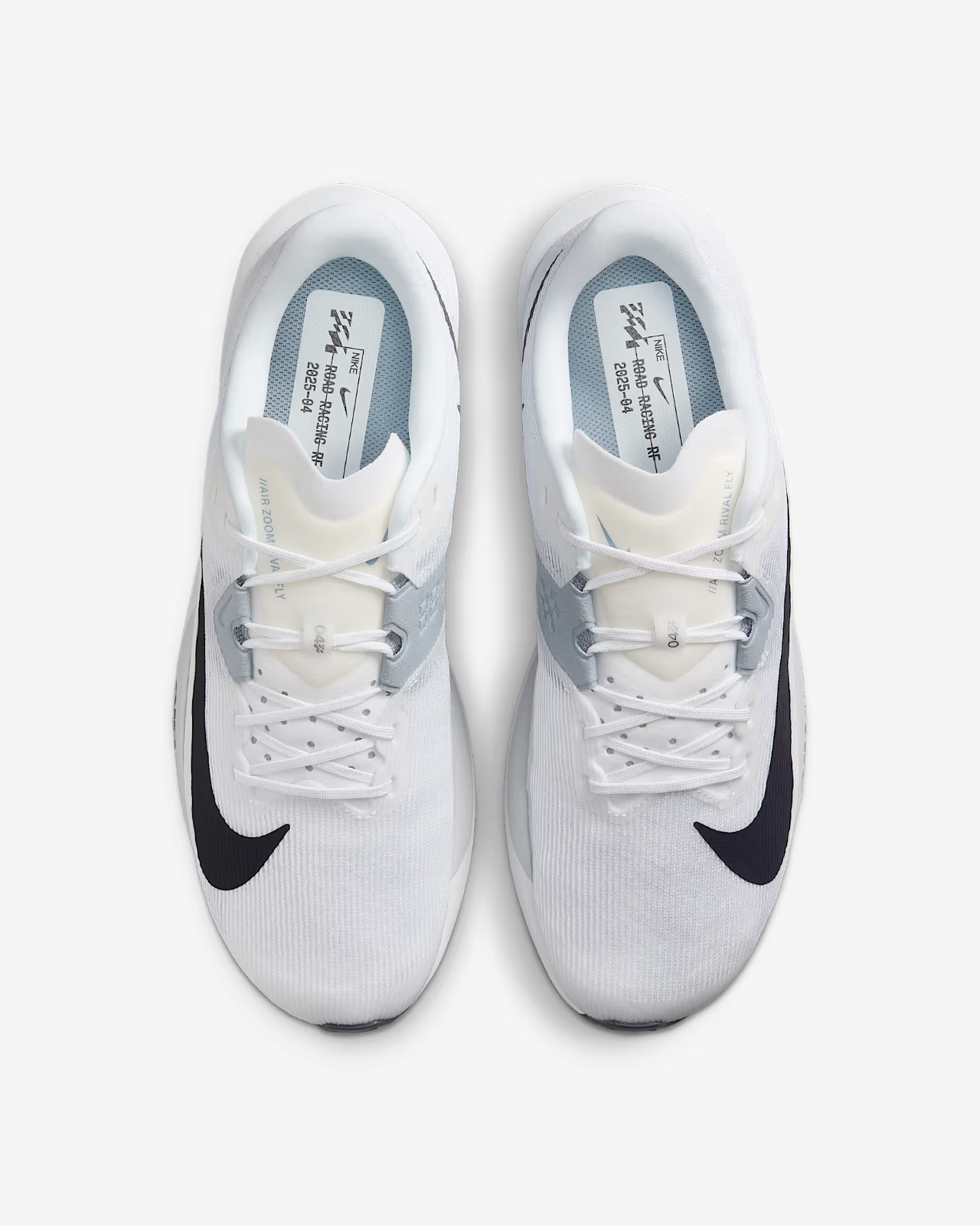 FV6040-102 Nike Rival Fly 4 White Pure Platinum Obsidian Mist Gridiron (Men's)