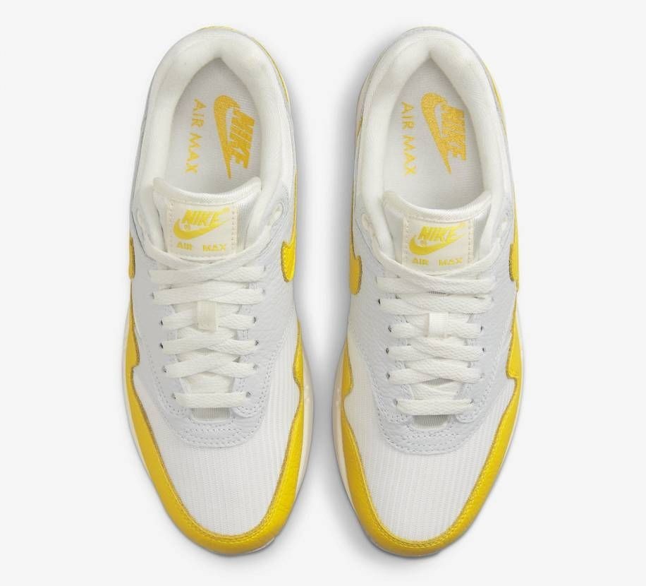DX2954-001 Nike Air Max 1 "White/Bright Yellow" (Women's)