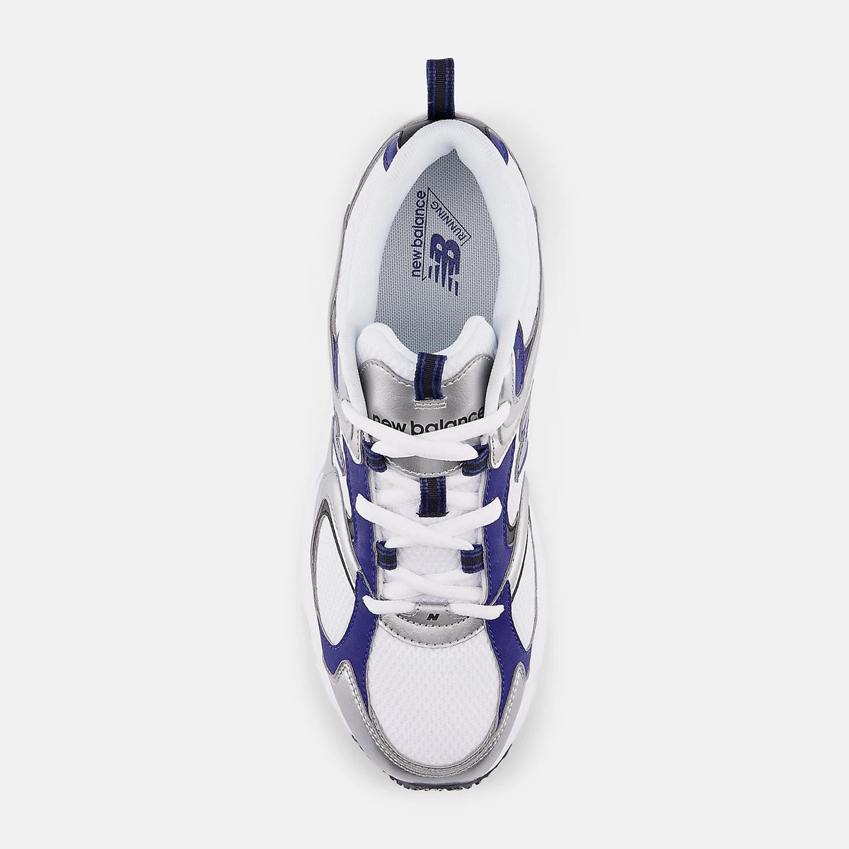U40825M New Balance 408 "White/Silver Metallic And Blue Oyster"