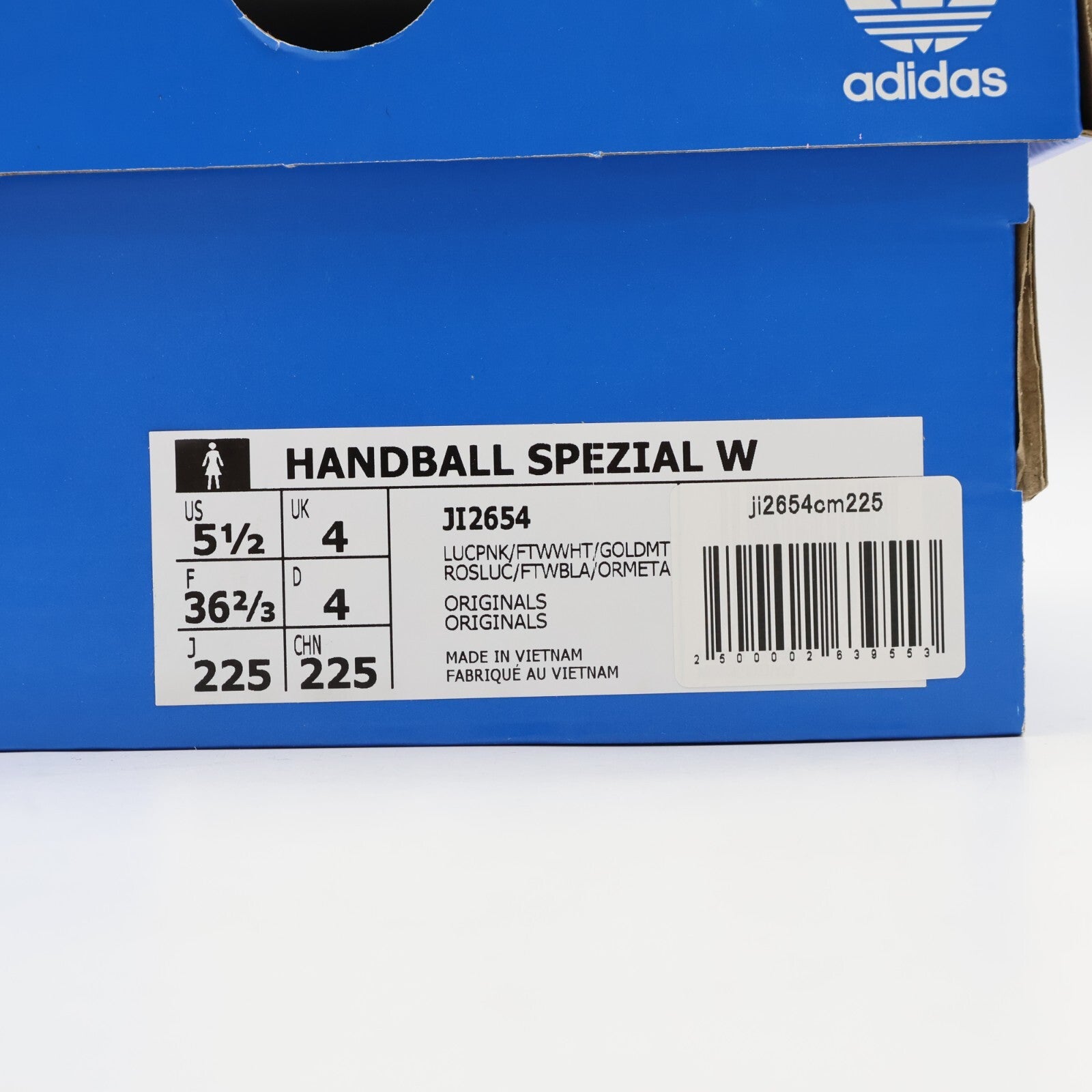 JI2654 adidas Originals Handball Spezial Lucid Pink Foot Wear White (Women's)