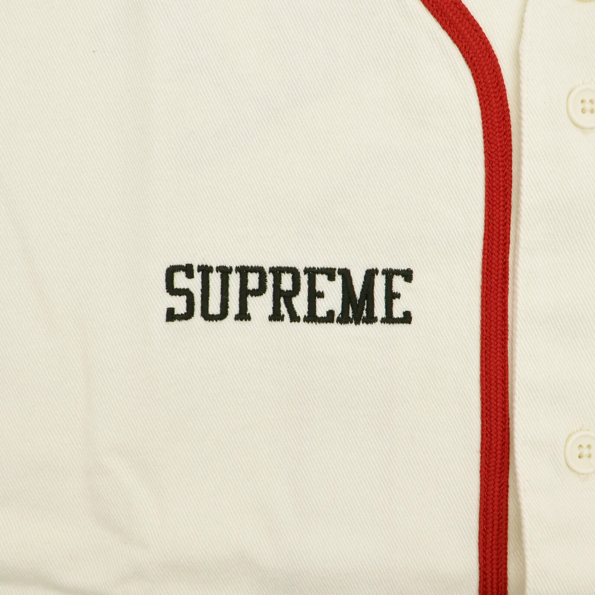 Supreme 40 Acres Twill Baseball Jersey Natural