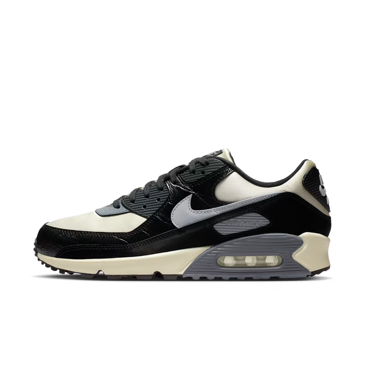 IO4468-100 Nike Air Max 90 Coconut Milk Black (Men's)