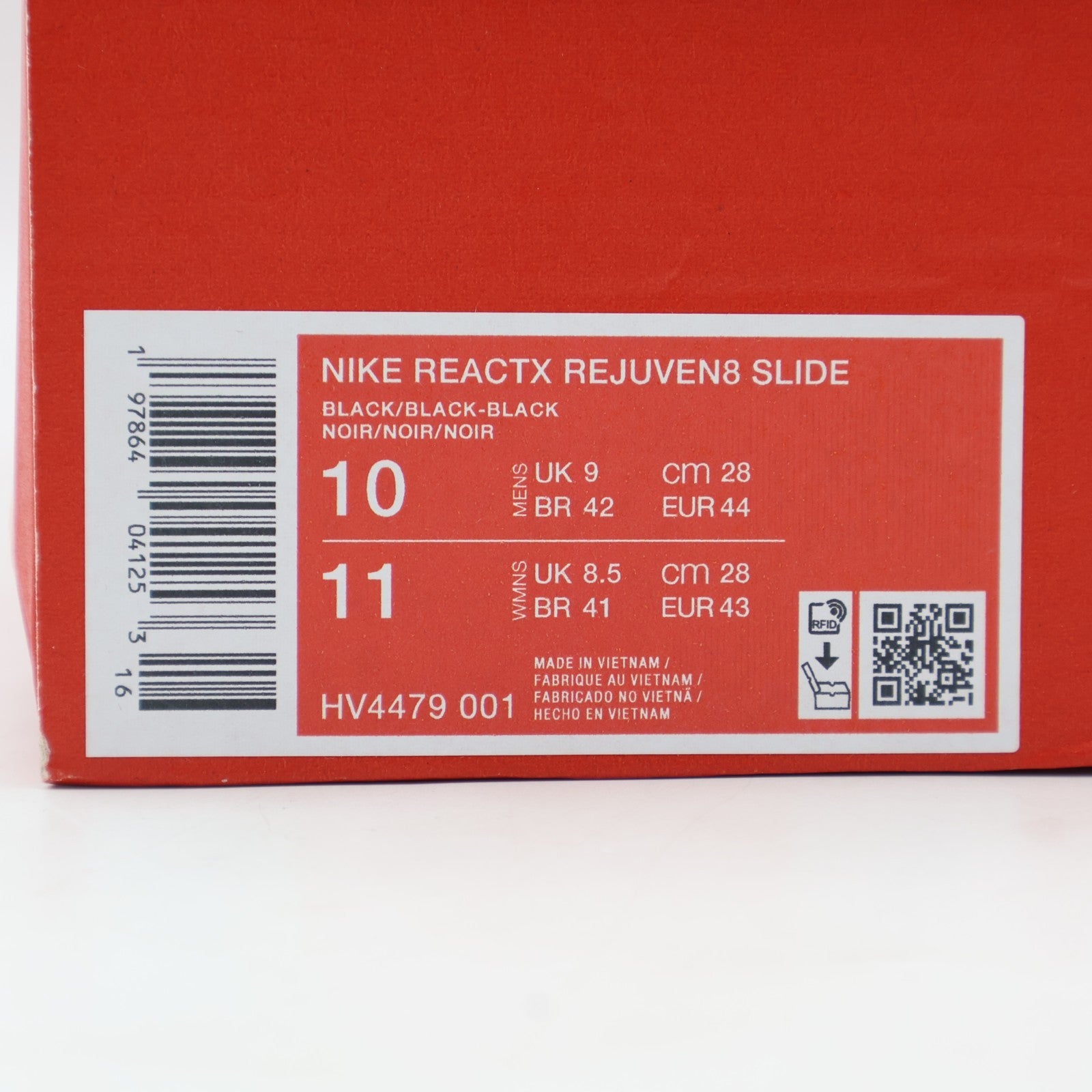 HV4479-001 Nike ReactX Rejuven8 Triple Black (Men's)