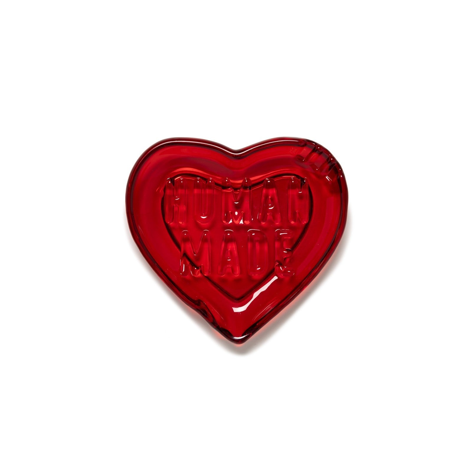 HUMAN MADE Heart Glass Tray Red