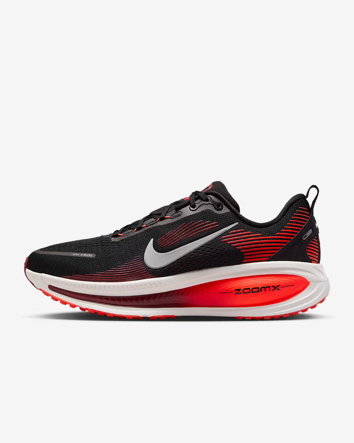 HM6803-008 Nike Vomero 18 Black Bright Crimson Team Red Summit White (Men's)