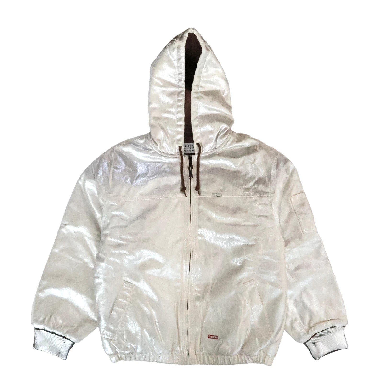 Supreme x MM6 Maison Margiela Foil Hooded Work Jacket Natural