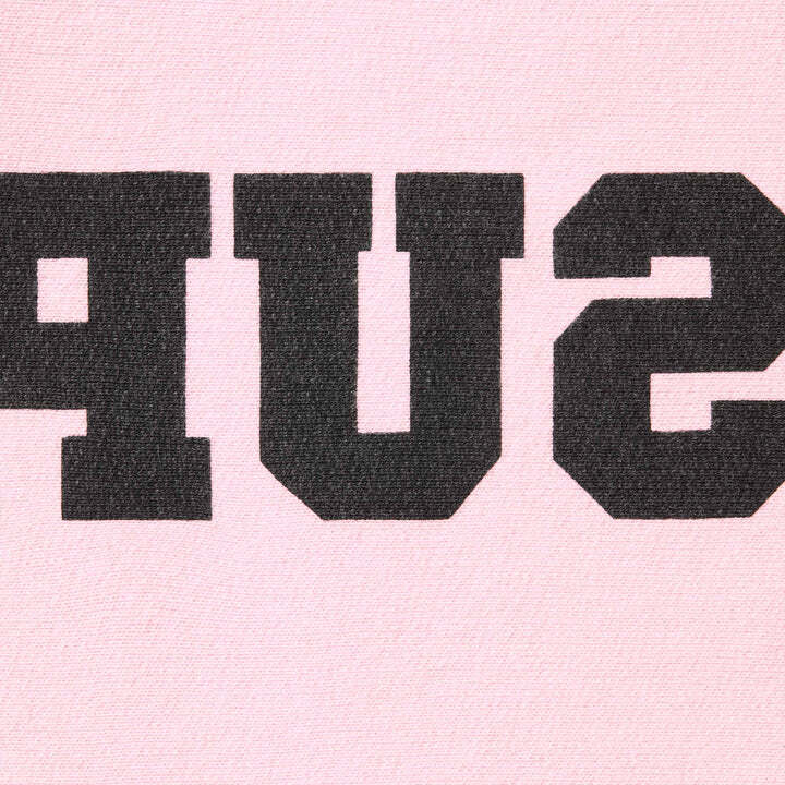 Supreme Reverse Hooded Sweatshirt Pink
