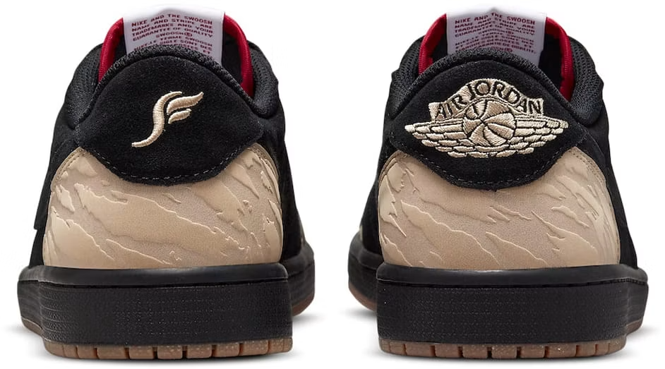 DN3400-001 Sole Fly Ã Nike Air Jordan 1 Low "Black and Sport Red" (Men's)