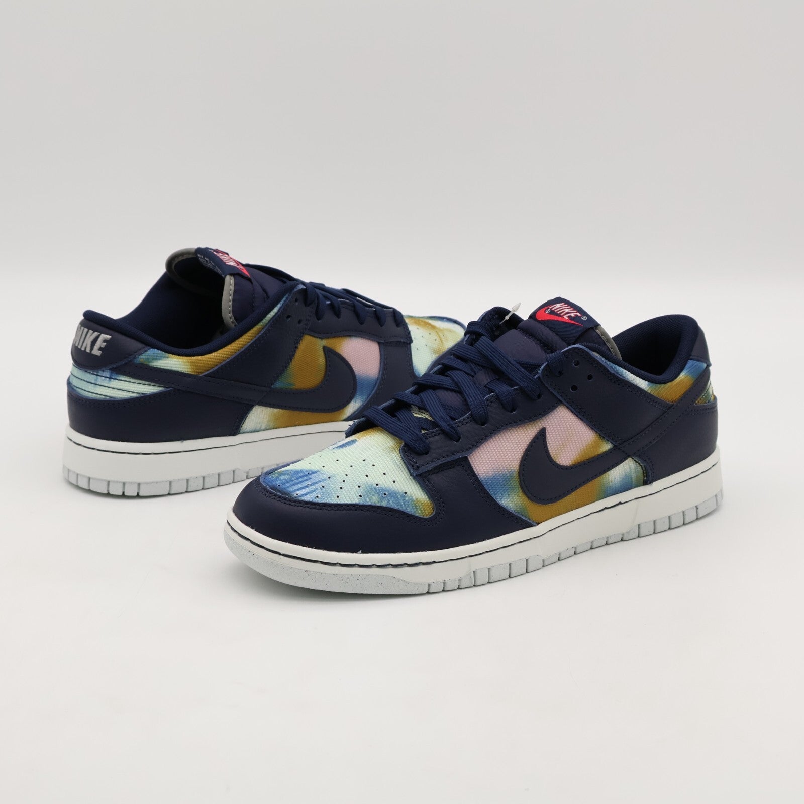 DM0108-400 Nike Dunk Low Graffiti Navy Yellow Obsidian Summit White Red (Men's)