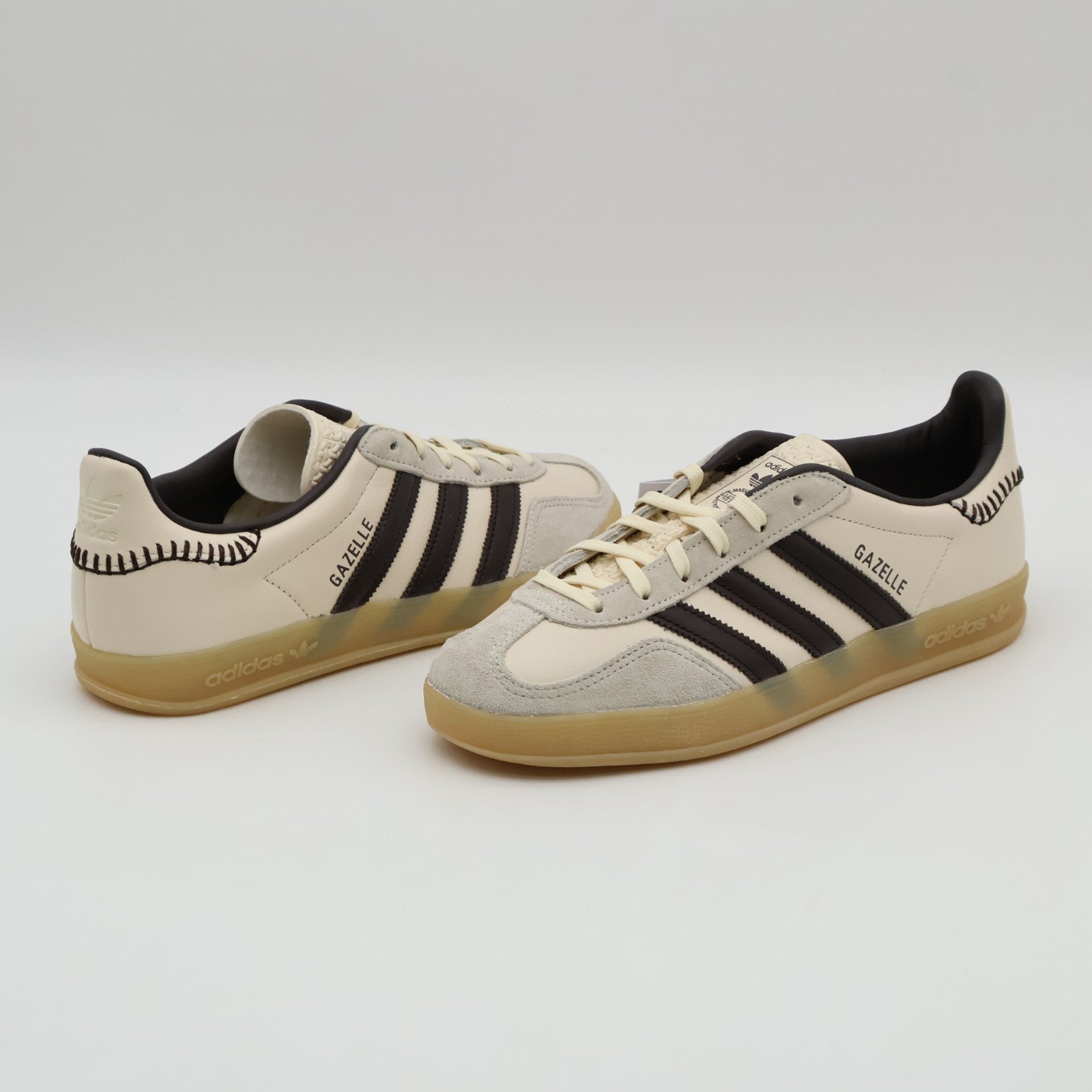 JQ1748 adidas Originals Gazelle Indoor Wonder White Dark Brown Gum Four (Men's)