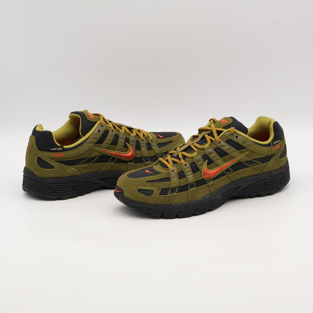 IH0946-300 Nike P-6000 Premium Cordura Olive Flak Black Quantum Moss (Men's)