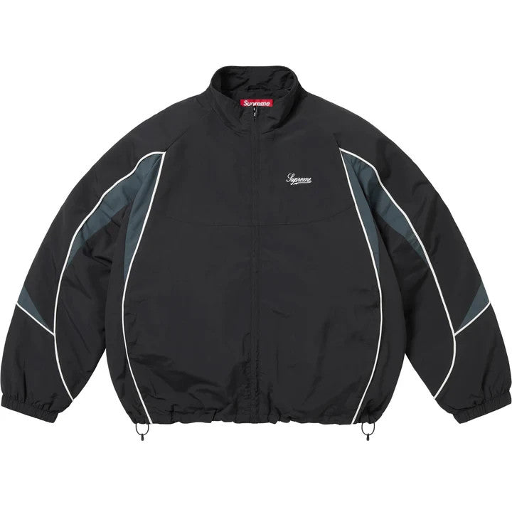 Supreme Contrast Piping Track Jacket Black